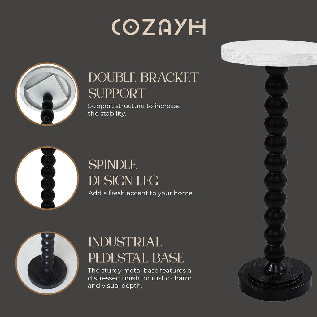 Small Pedestal End Table L8018