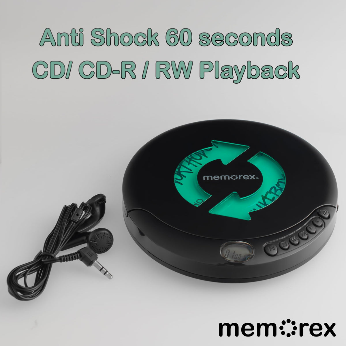 Portable CD Player with Anti-Shock Technology I5738