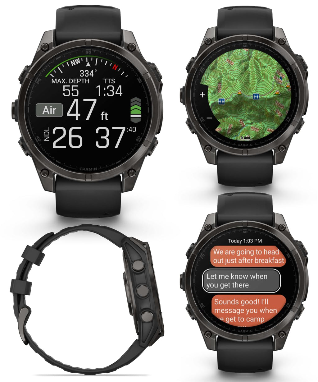47 mm AMOLED Sapphire Multisport GPS Smartwatch D703