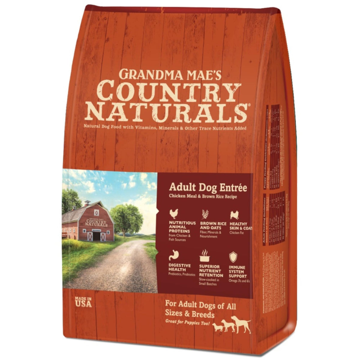 Chicken & Brown Rice Dry Dog Food 12 LB Bag U707