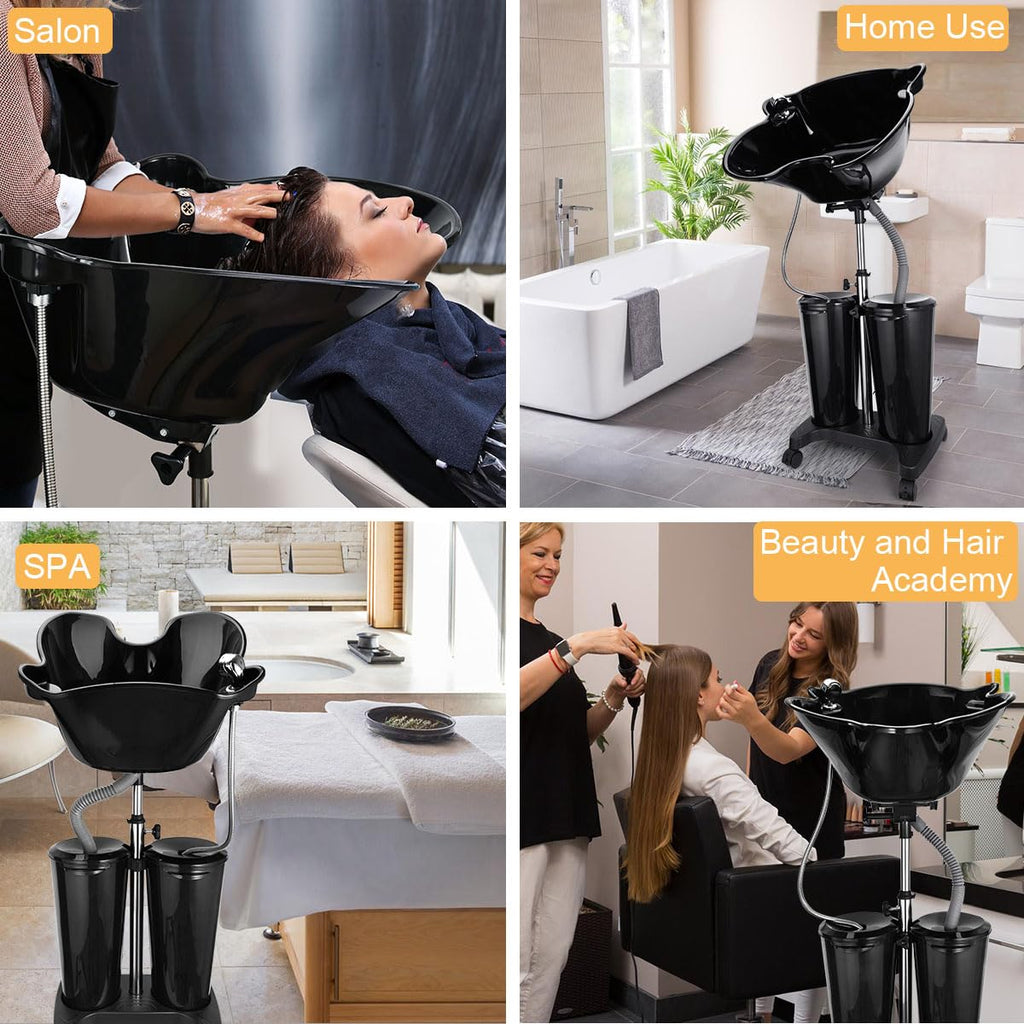 Portable Shampoo Bowl with Electric Pump W12804