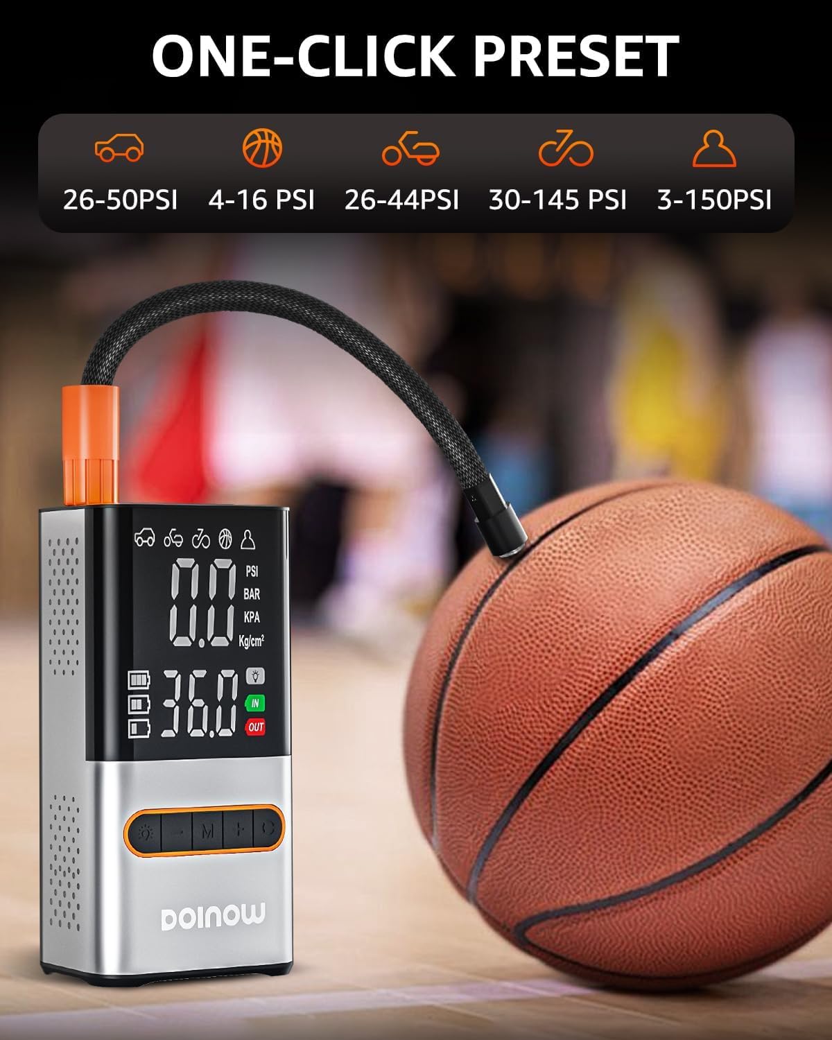 Portable Cordless Tire Inflator Air Compressor 150 PSI Z1342
