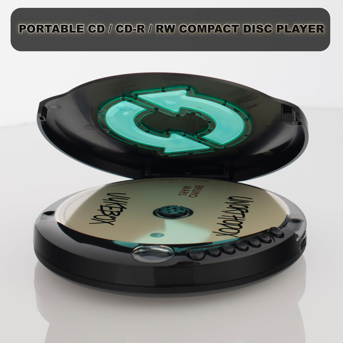 Portable CD Player with Anti-Shock Technology I5738