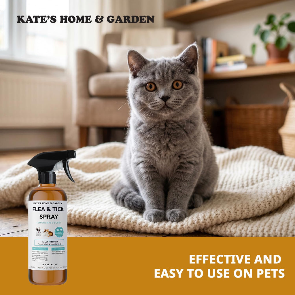 Flea and Tick Spray for Dogs & Cats 16oz V8071