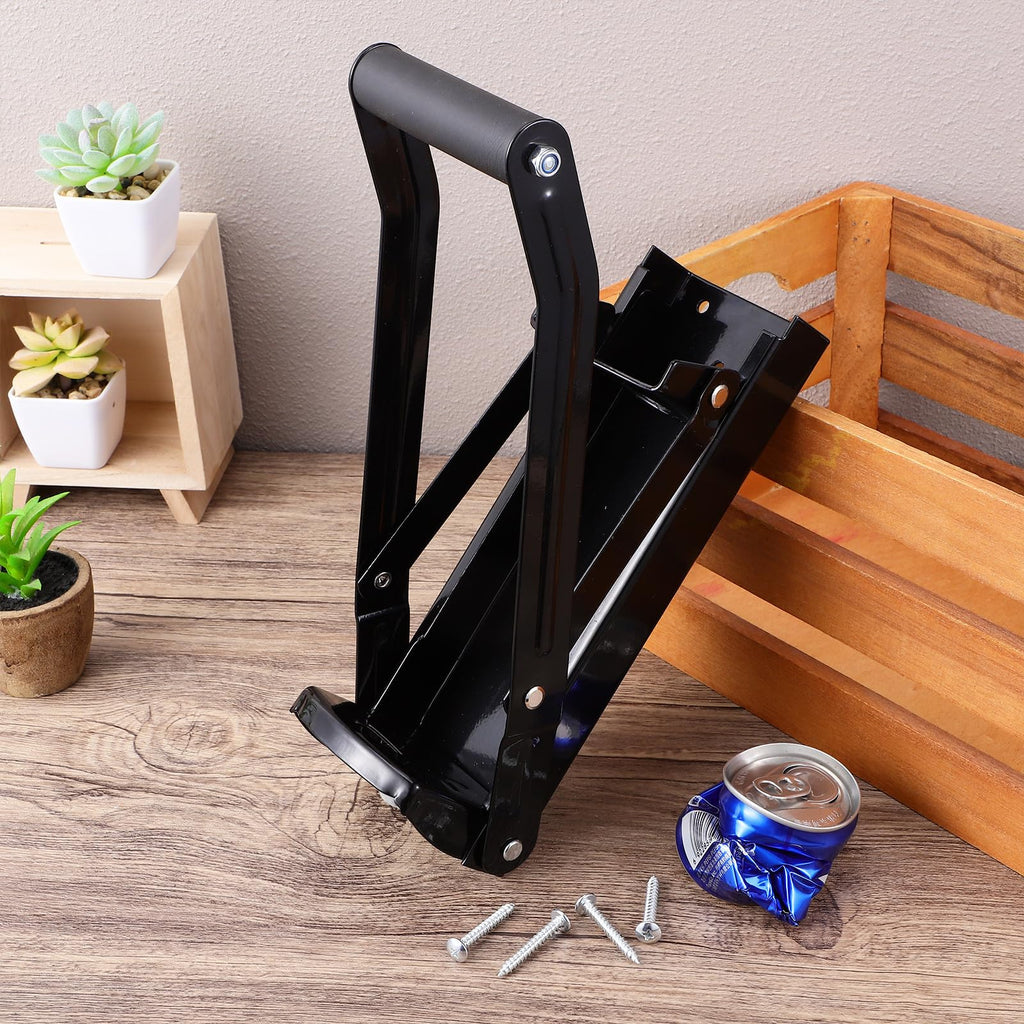 Wall Mounted Stainless Steel Can Crusher with Built in Opener T2025