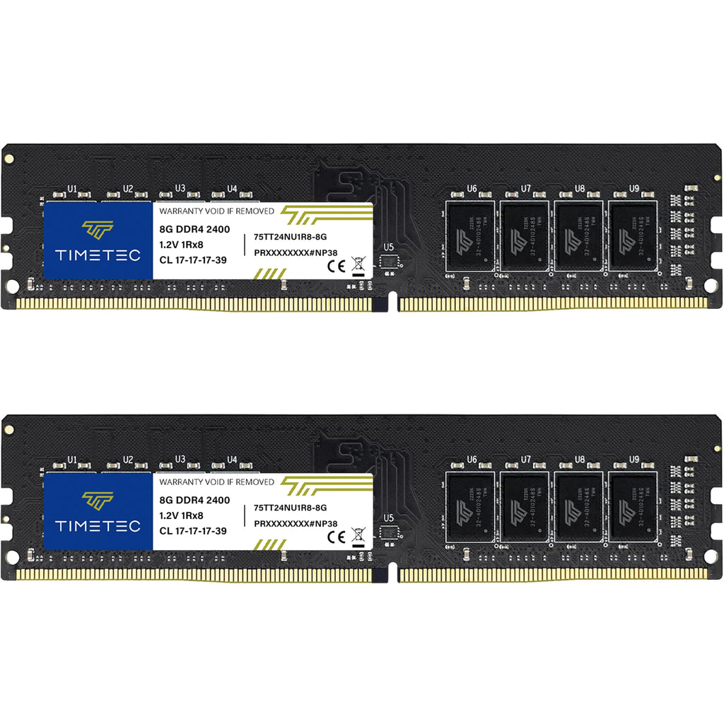 16GB Kit DDR4 2400MHz UDIMM Desktop RAM 288-Pin Non-ECC Unbuffered DIMM Memory C277436