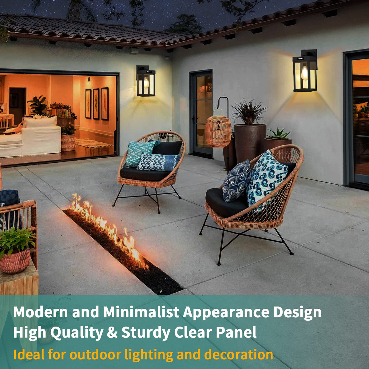 Solar Wall Lights Outdoor with Motion Sensor V1479
