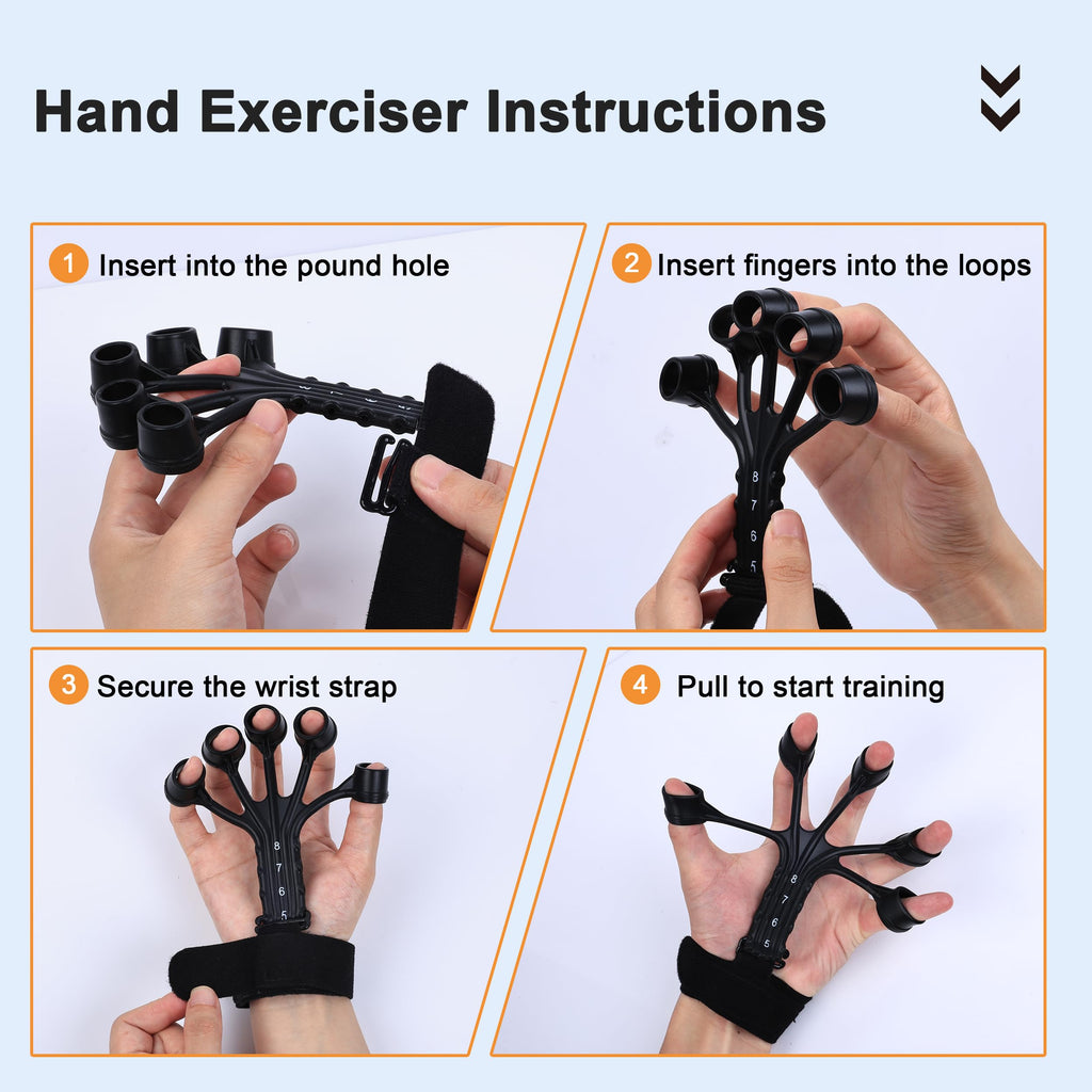 5PCS Grip Strength Trainer Kits I92857