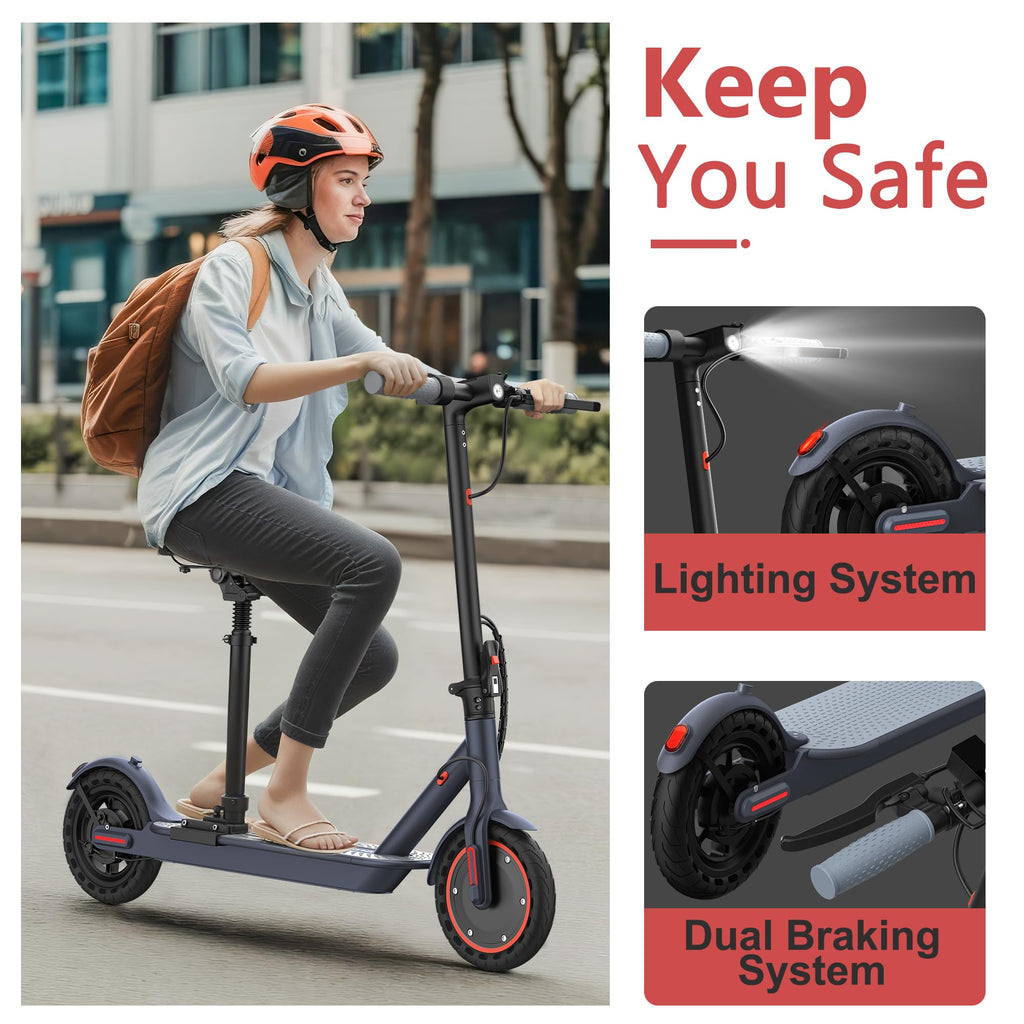 Electric Scooter with 350W/500W Motor, 19-20 MPH, Foldable K4010