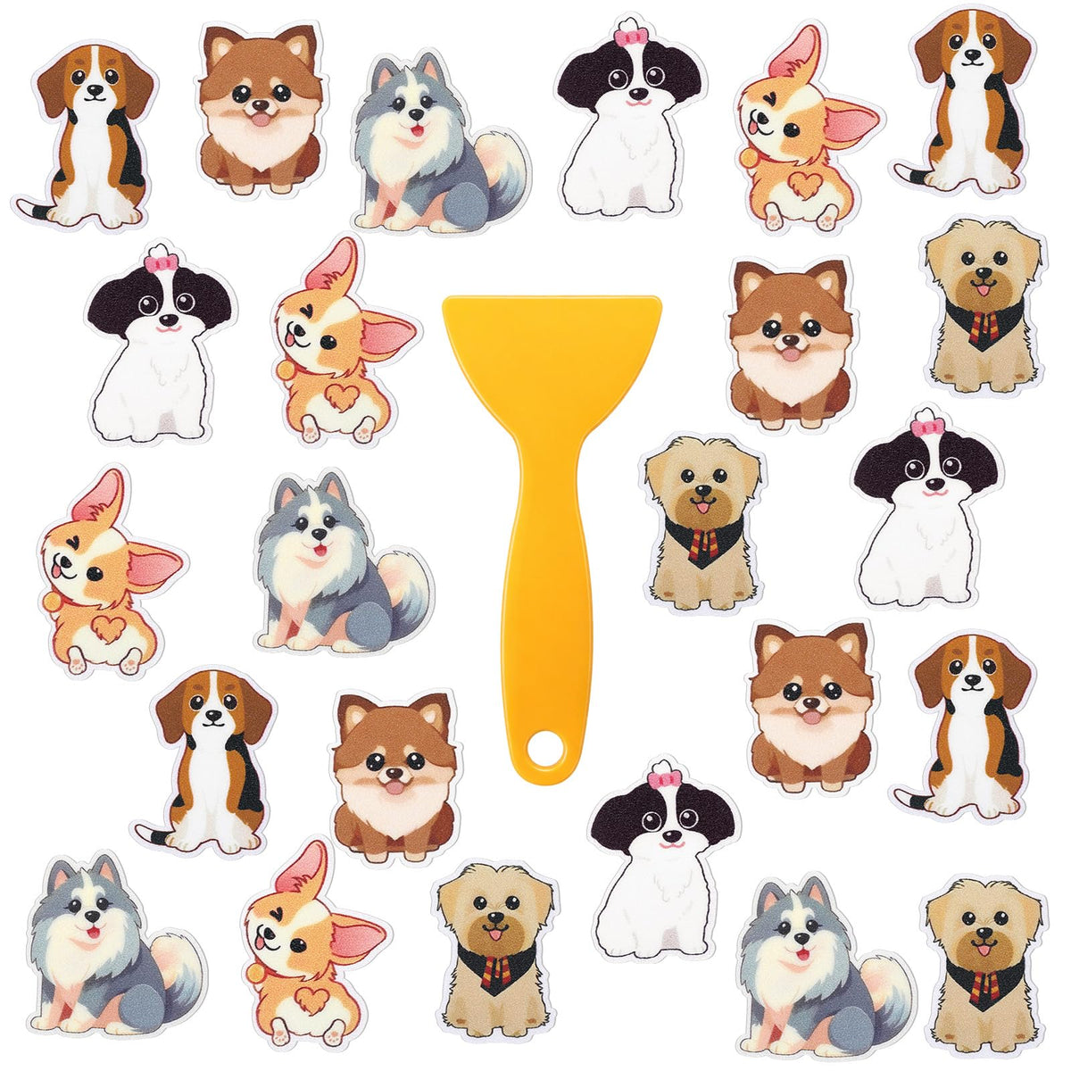 24 Pcs Dog Bathtub Non Slip Stickers R650
