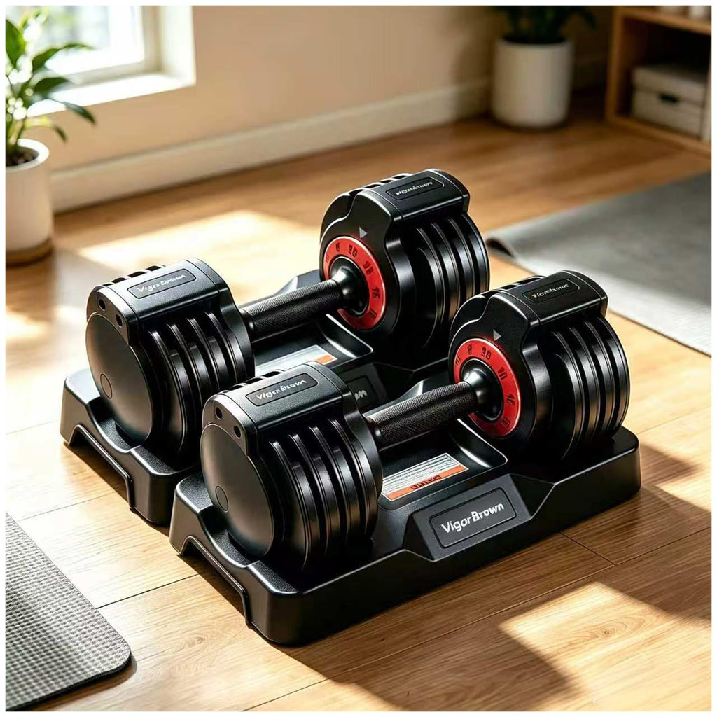 Adjustable Dumbbell Set with Storage Case R983560