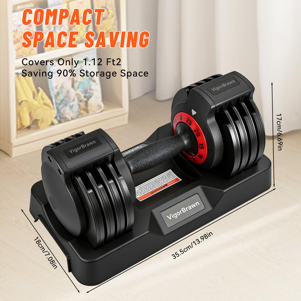 Adjustable Dumbbell Set with Storage Case R983560