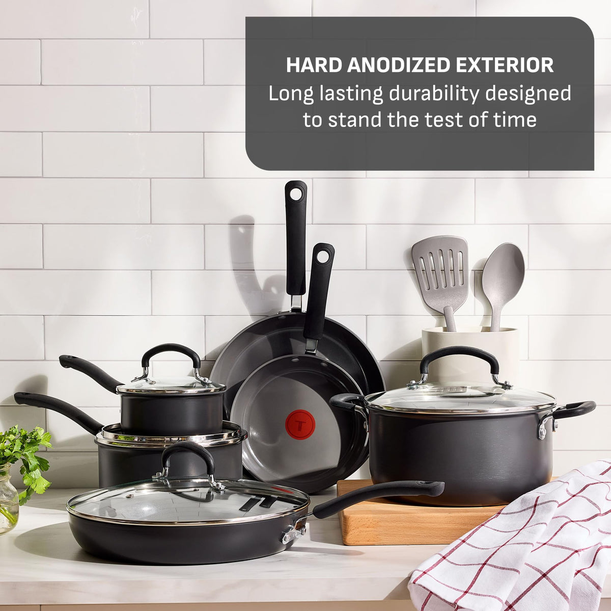 12-Piece Ceramic Nonstick Cookware Set T6484