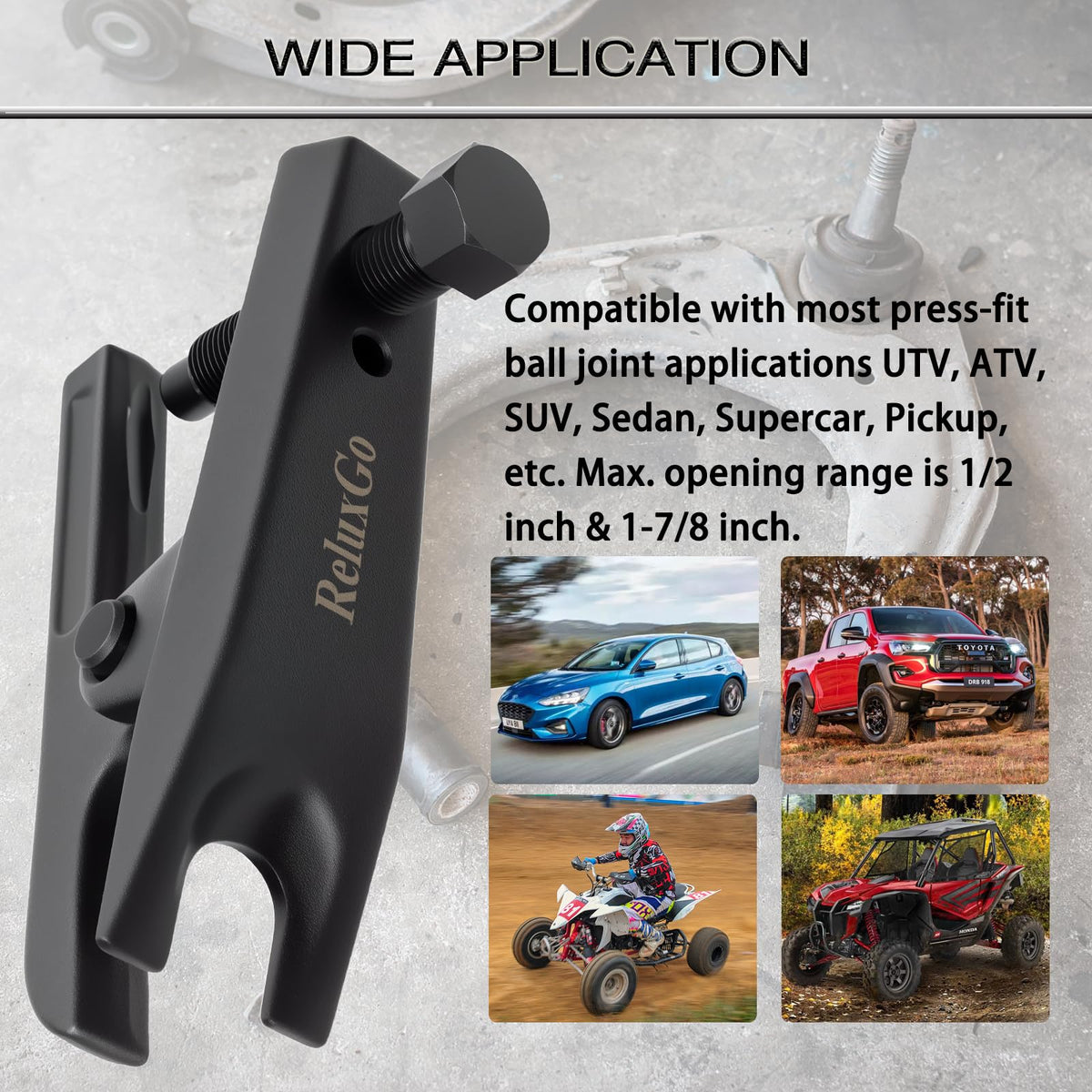 Universal Ball Joint Separator Tool Adjusts from 1-1/2" to 1-7/8" C919541