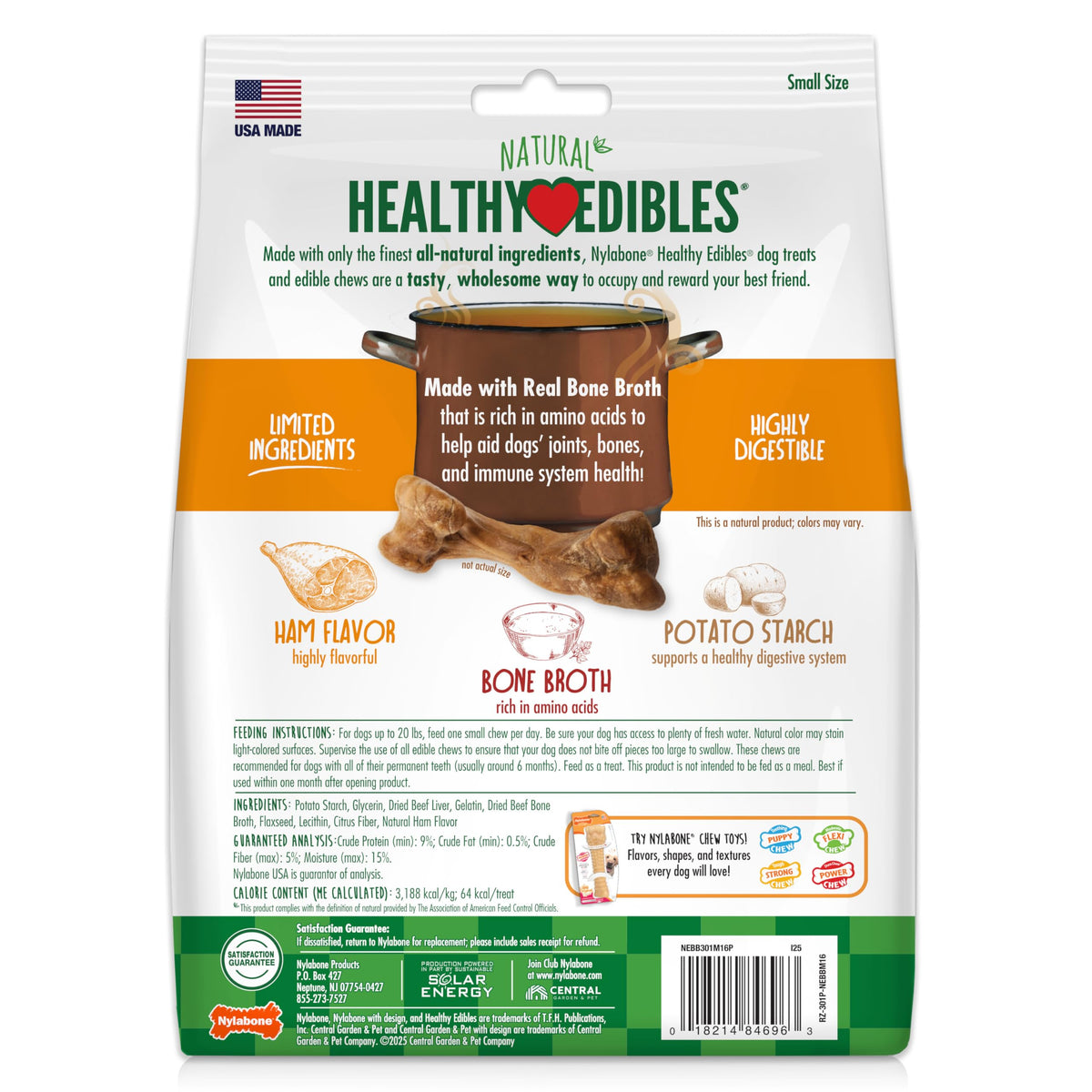 Ham Flavor Small Dog Treats 16 Count E78496