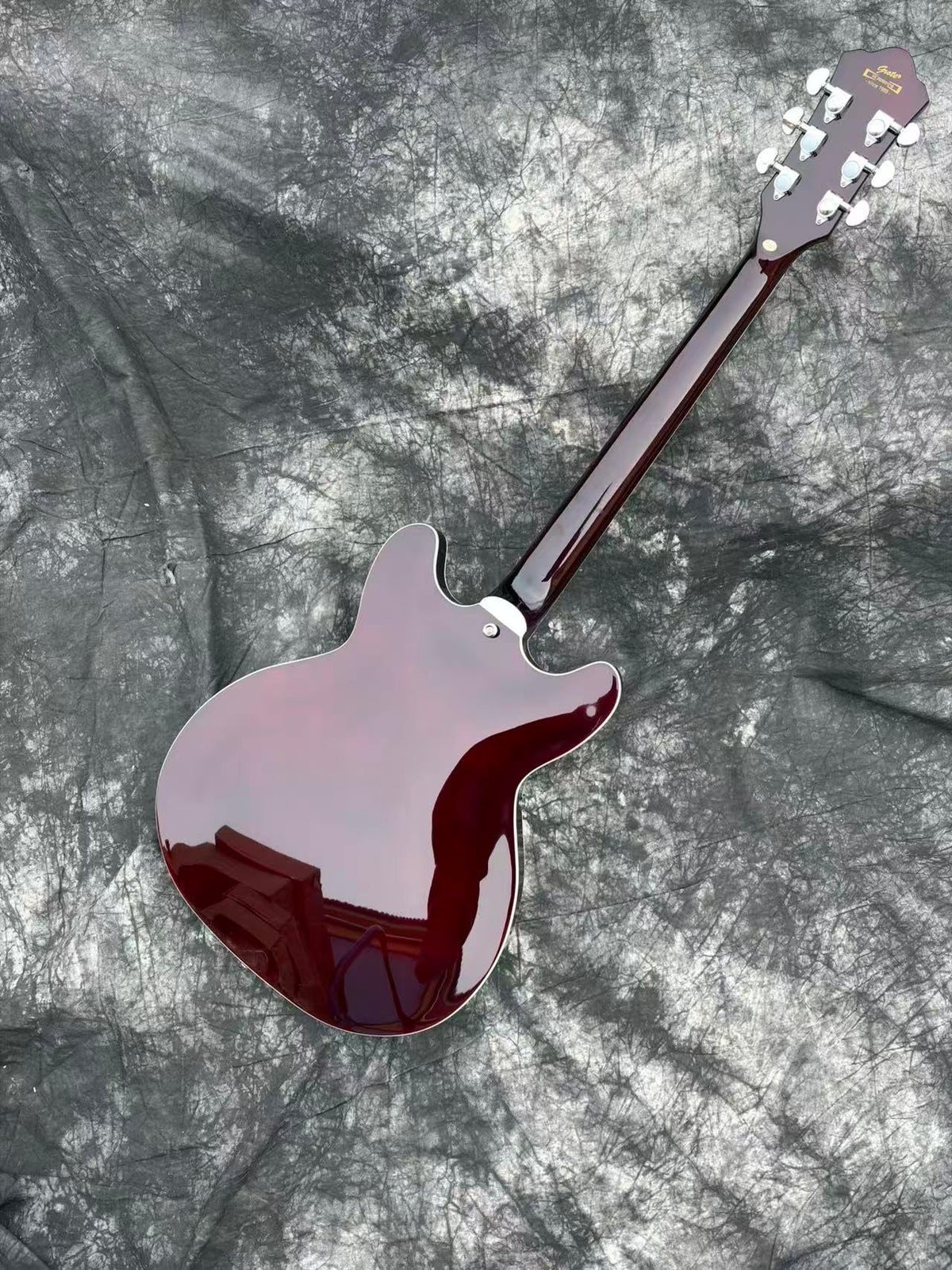 Left-Handed Semi-Hollow Body Electric Guitar O413