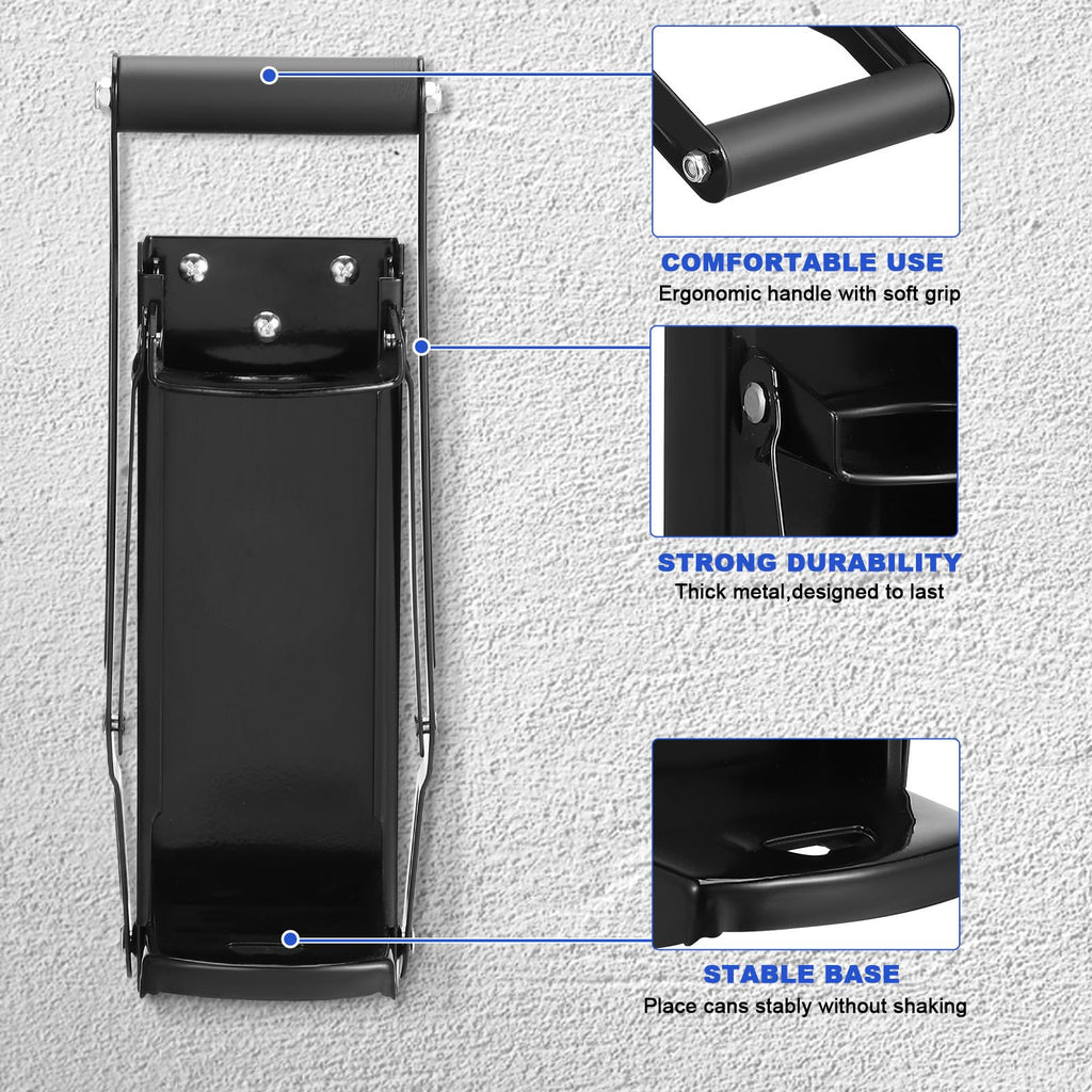 Wall Mounted Stainless Steel Can Crusher with Built in Opener T2025
