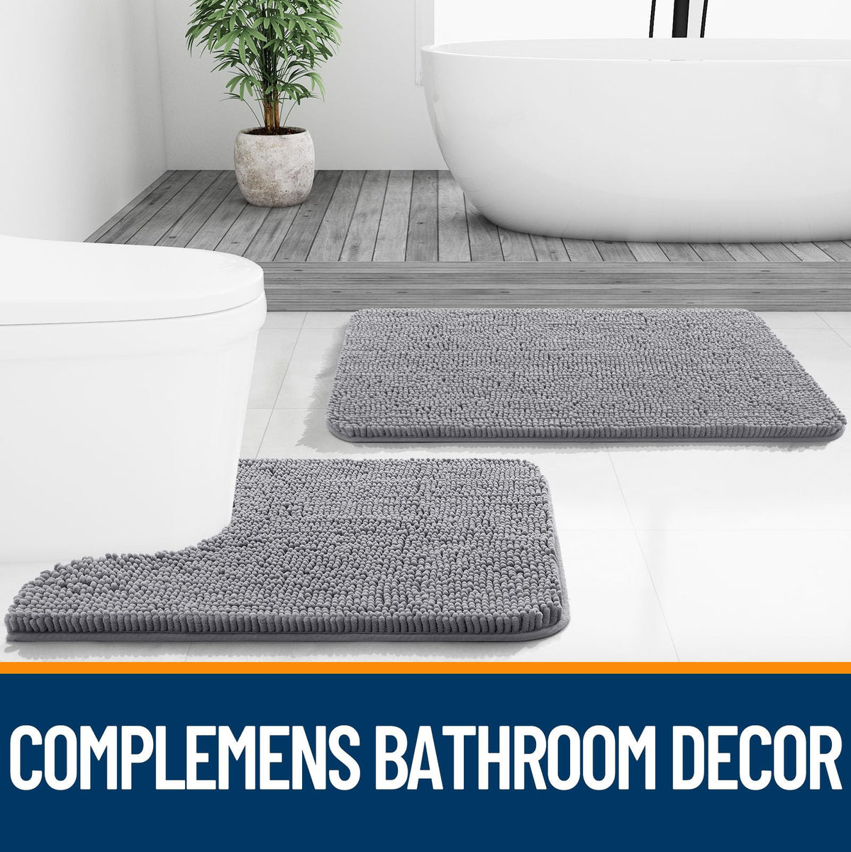 Extra Soft Absorbent Chenille Bath Rugs 30x20 R4314