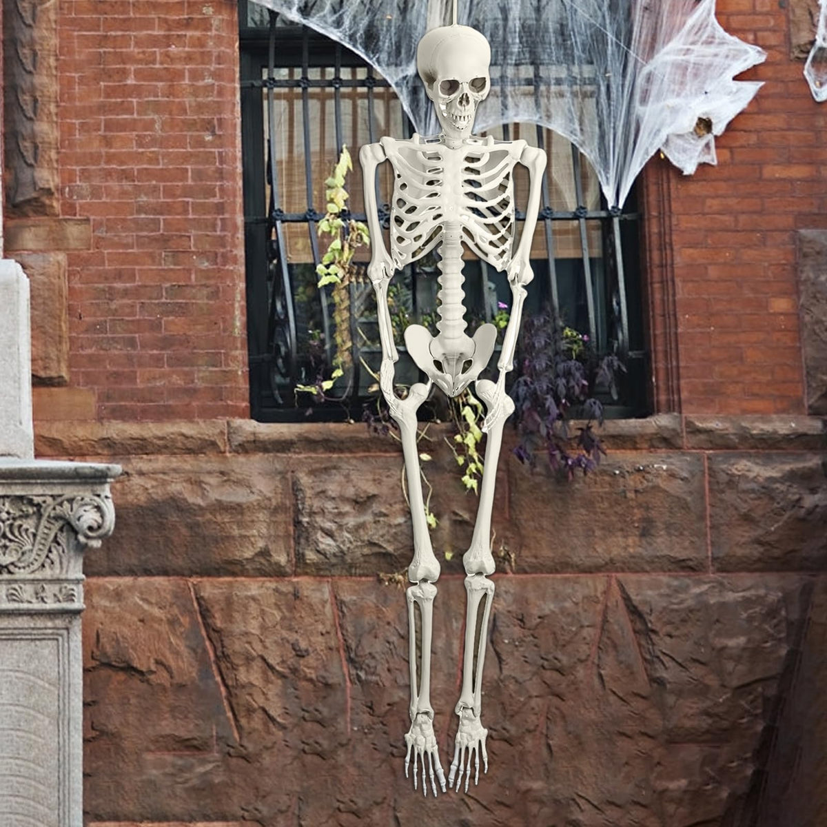 5.4FT Life Size Poseable Human Skeleton Prop D10001