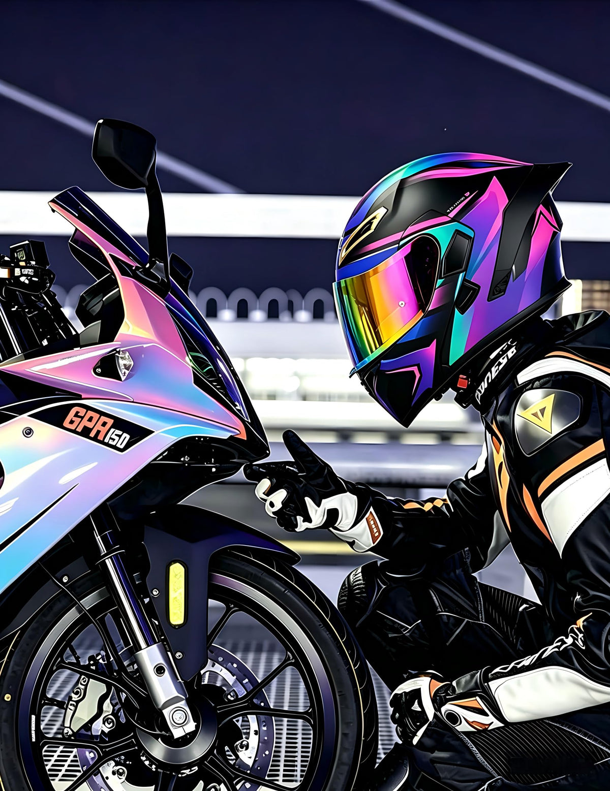 Bluetooth Modular Full-face Motorcycle Helmet C649