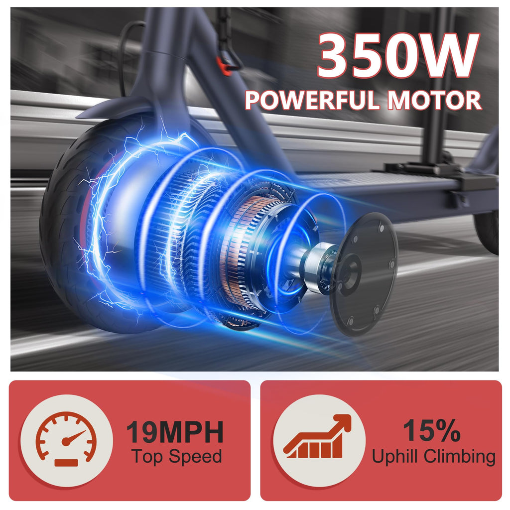 Electric Scooter with 350W/500W Motor, 19-20 MPH, Foldable K4010