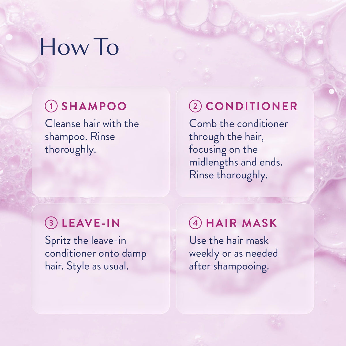 Shampoo, Conditioner, Leave-In Conditioner & Hair Mask C803350