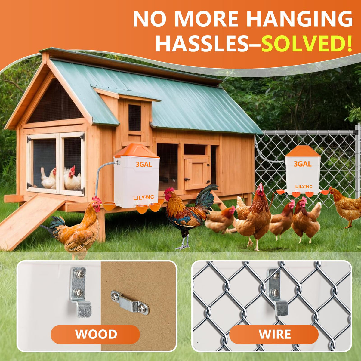 Automatic Chicken Waterer 3 Gallon G32339