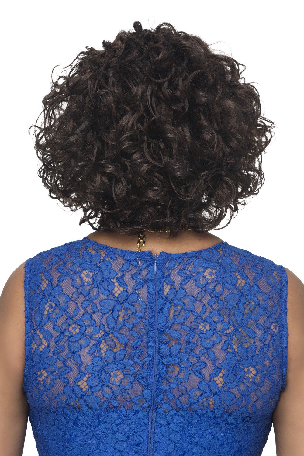 12" Medium Length Loose Mixed Curls Side Part Synthetic Wig K534