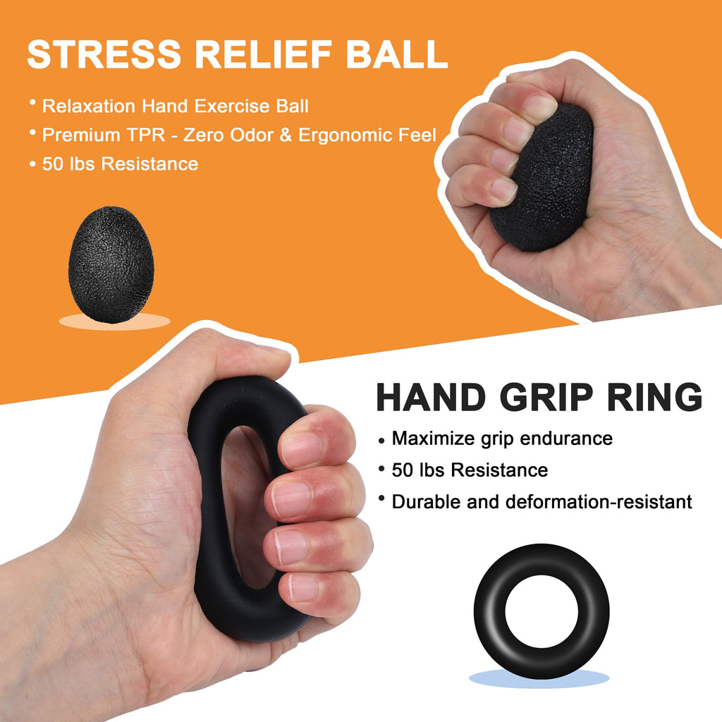 5PCS Grip Strength Trainer Kits I92857