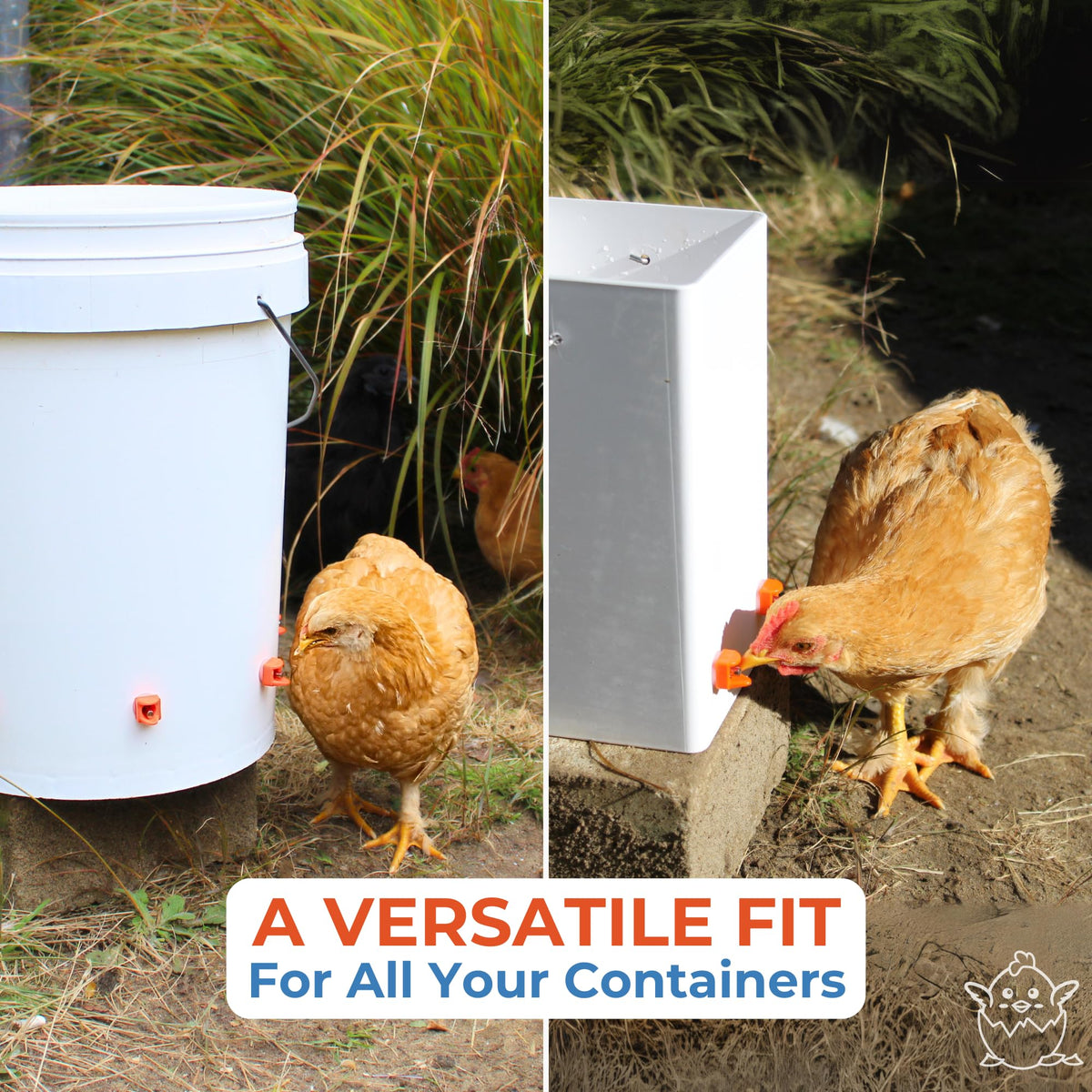 Orange Pack of 15 Chicken Nipple Waterer Z46909