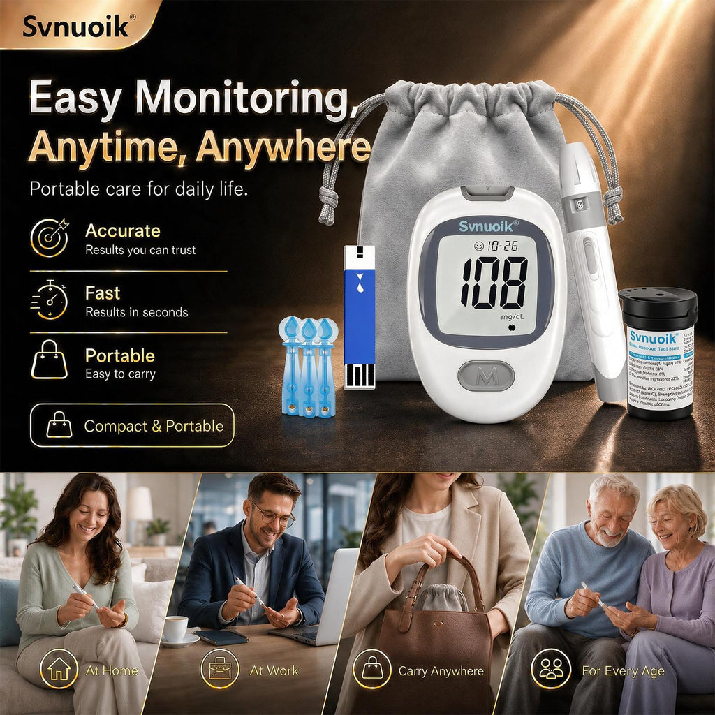 Blood Glucose Monitor Kit with 100 Strips & Lancets J75064