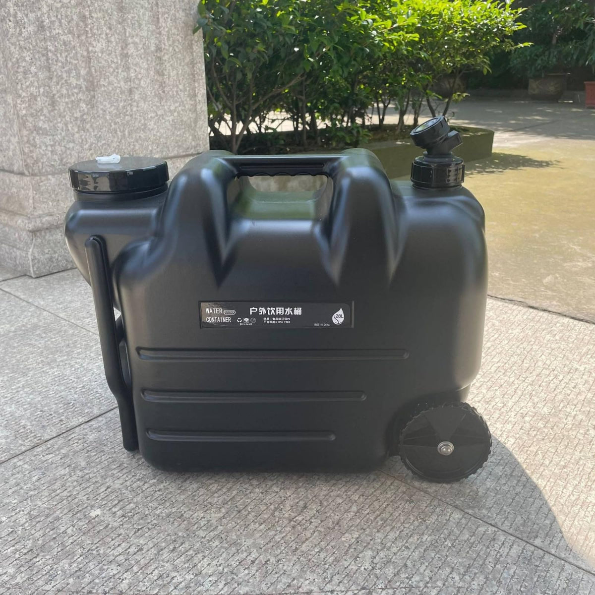 Portable Water Dispenser with Faucet Wheels Large Capacity W638631