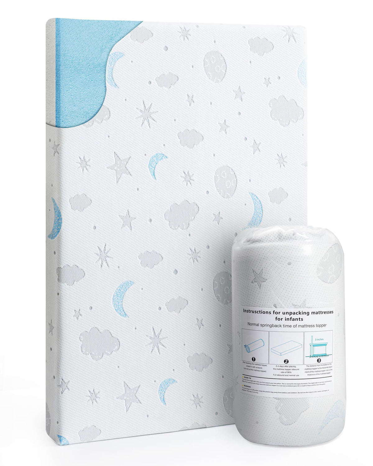 38x26'' Breathable Soft Plush Memory Foam Pack and Play Mattress I2216