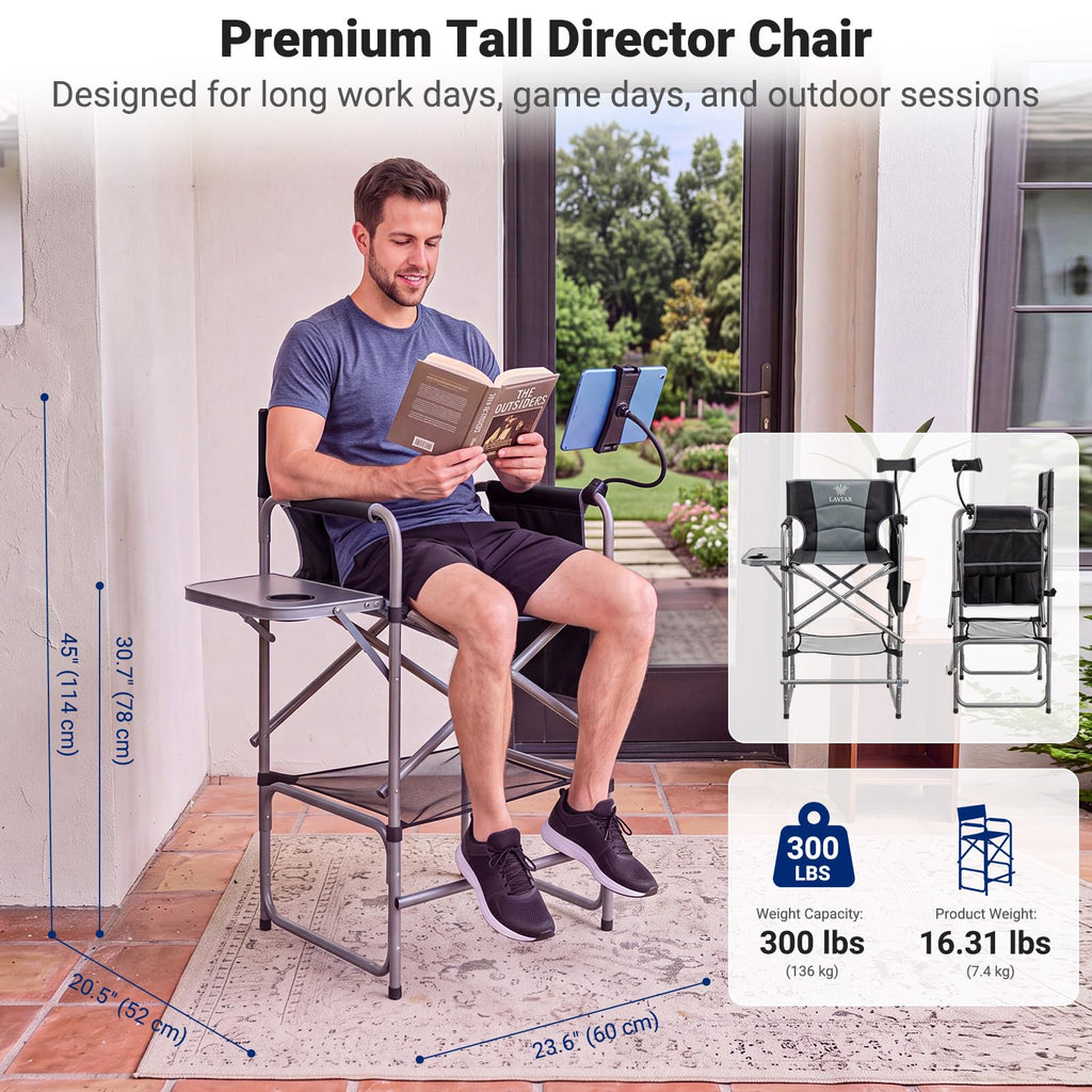 Foldable Directors Chair with Tablet Holder N515793