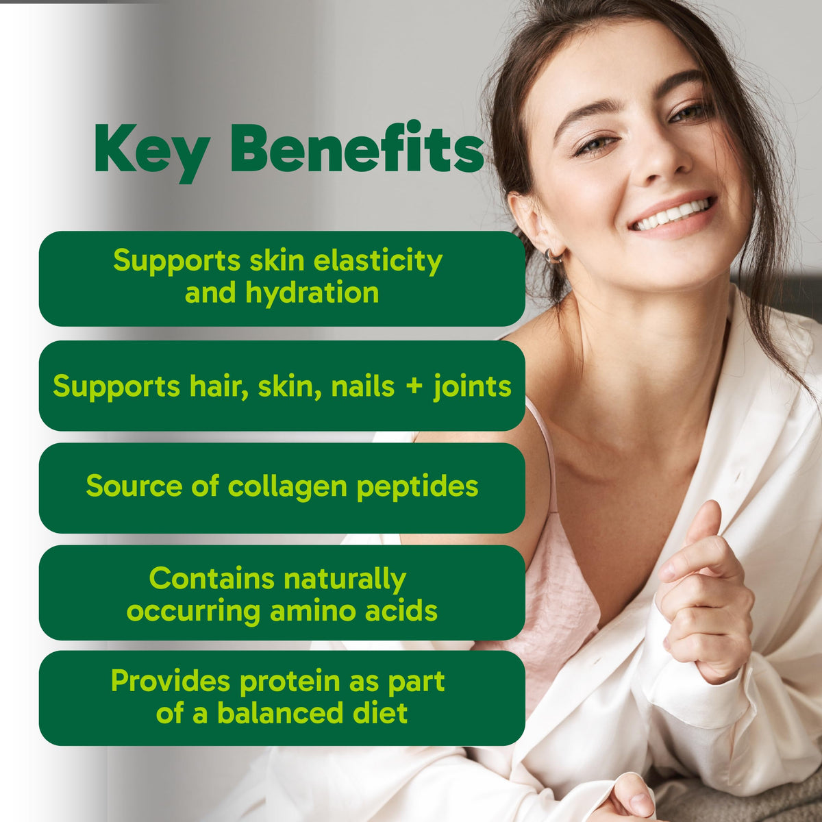 Hydrolyzed Collagen Peptides Powder 1.1 Pounds Q366