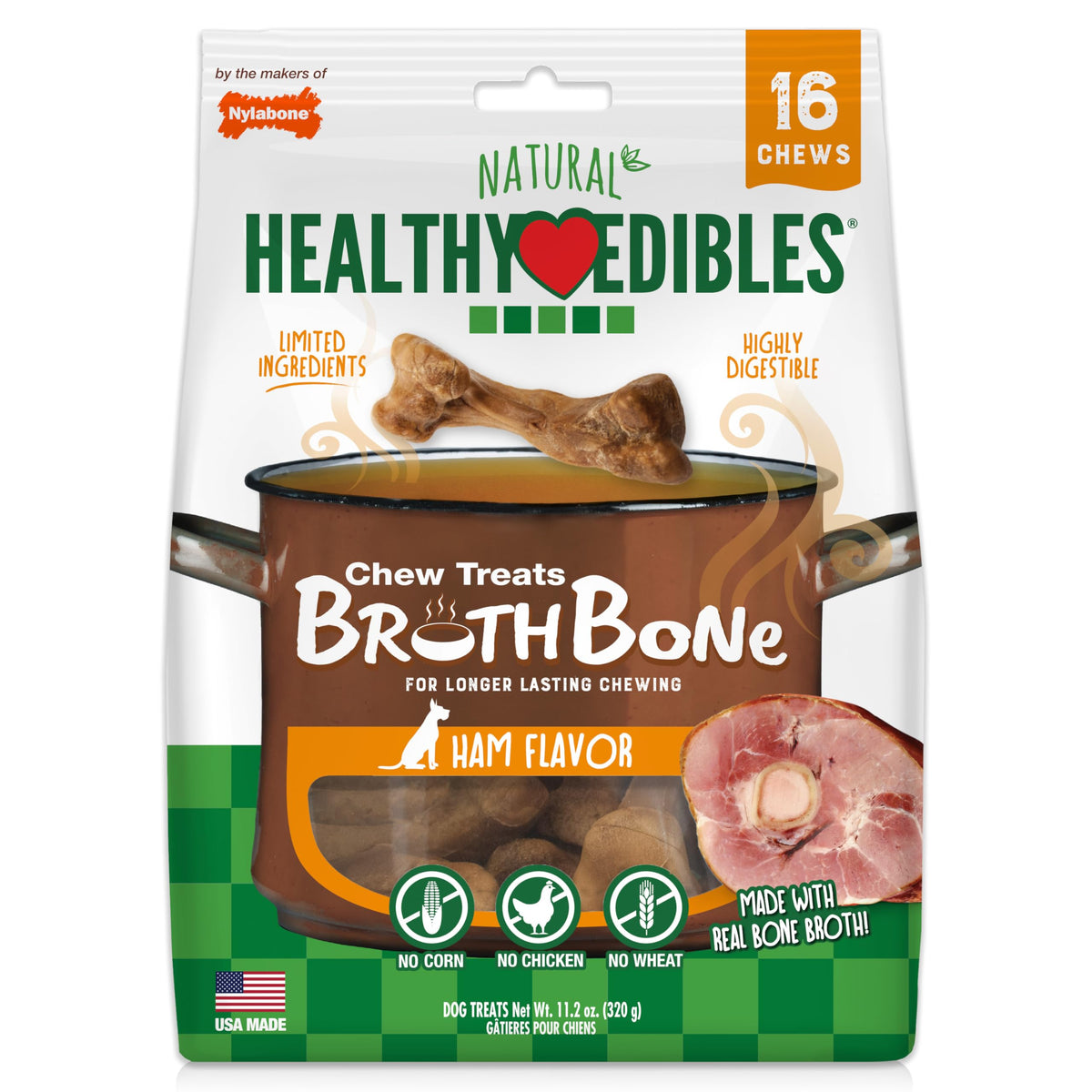 Ham Flavor Small Dog Treats 16 Count E78496