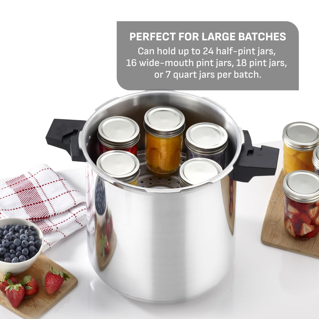 22-Quart Aluminum Pressure Canner with Racks B143