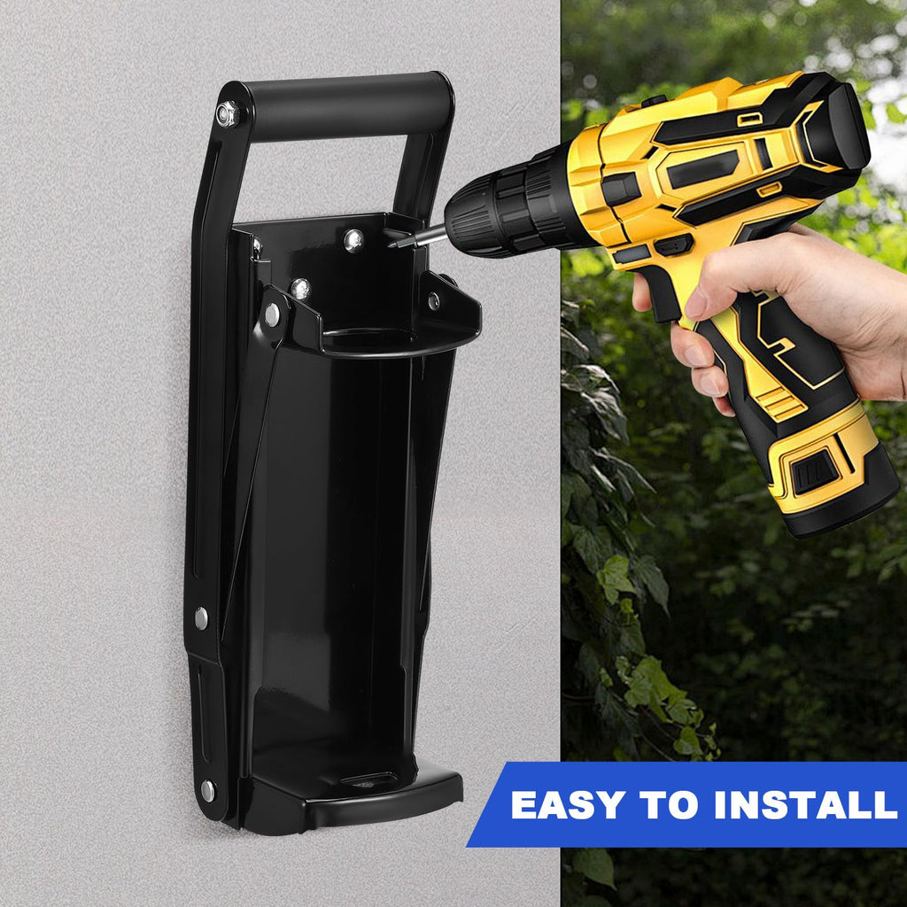 Wall Mounted Stainless Steel Can Crusher with Built in Opener T2025