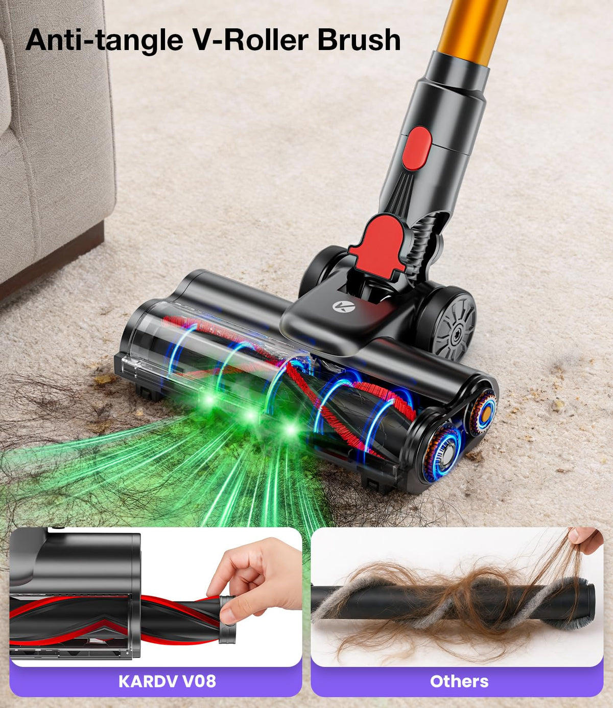 600W 50KPA Cordless Stick Vacuum Cleaner H521961