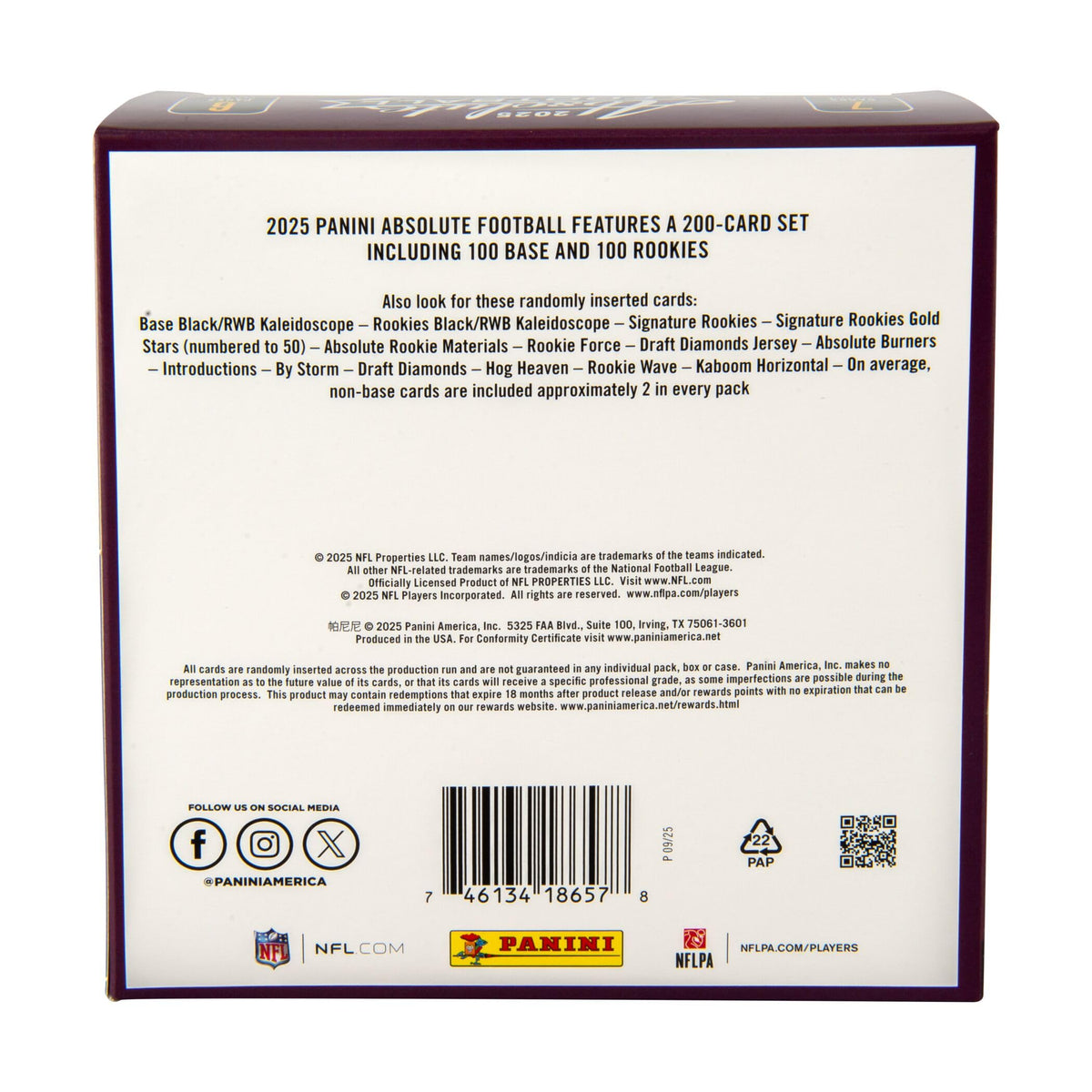 Sealed NFL Trading Cards Mega Box K978