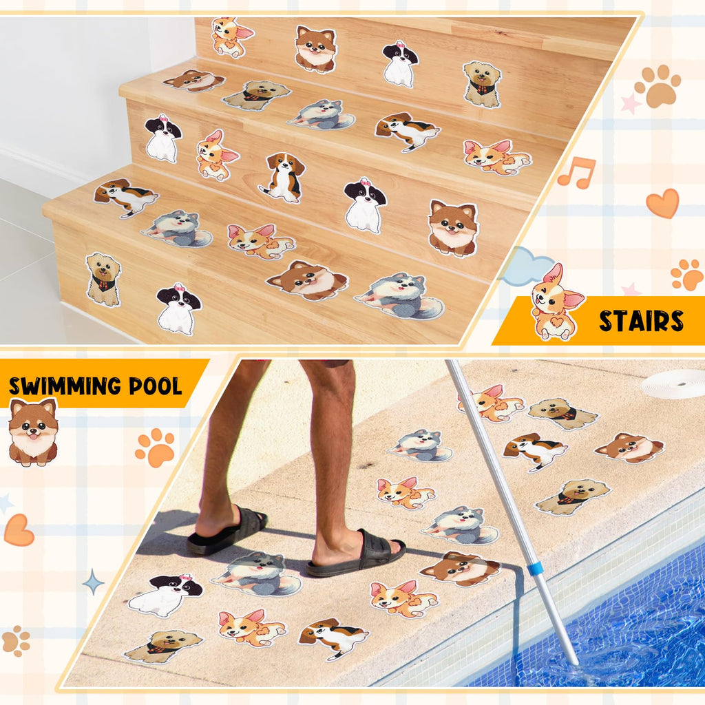 24 Pcs Dog Bathtub Non Slip Stickers R650