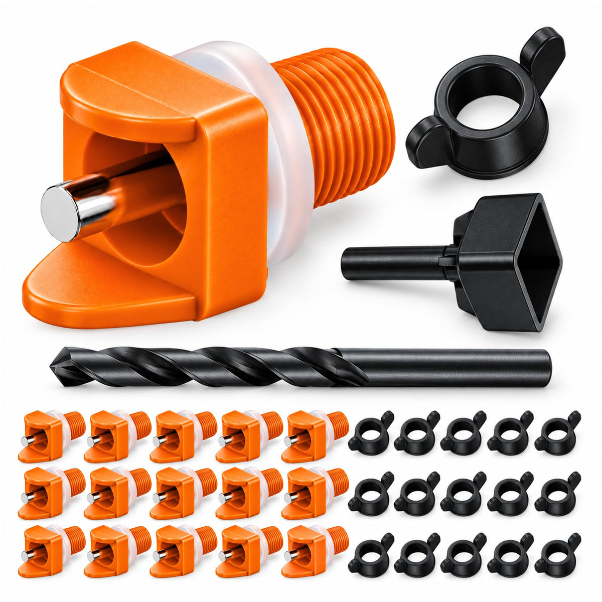 Orange Pack of 15 Chicken Nipple Waterer Z46909