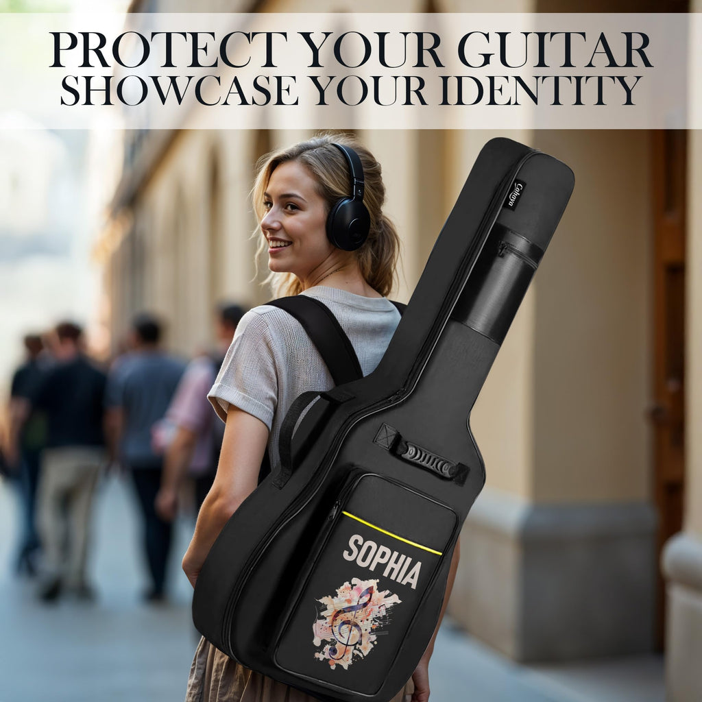 Soft Water Resistant Padded Guitar Gig Bag with Shoulder Straps and Pockets L29432