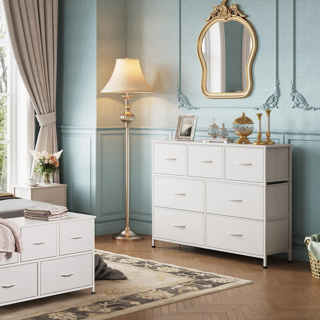 White 7 Drawer Dresser L993746