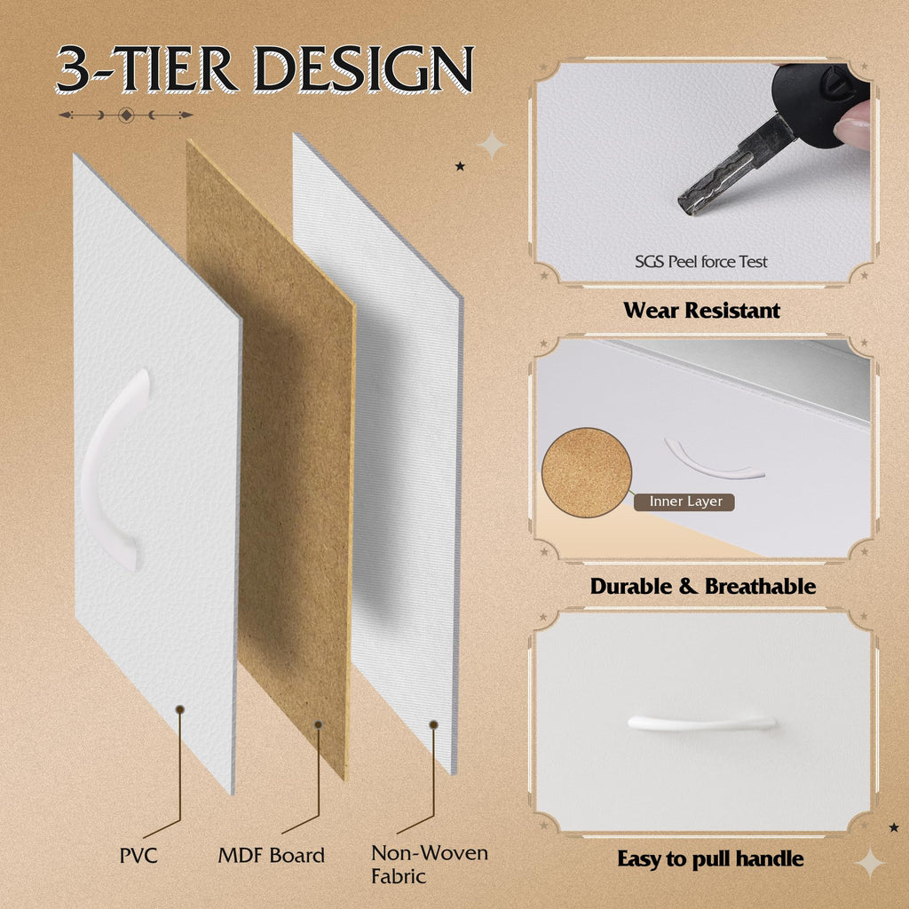White 7 Drawer Dresser L993746