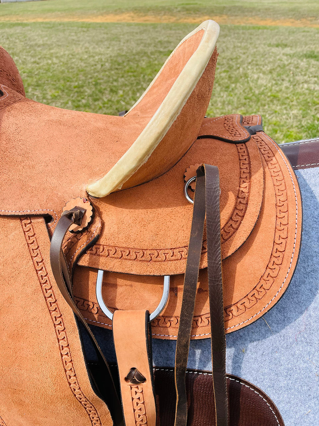 Genuine Leather Western Youth Saddle A86445