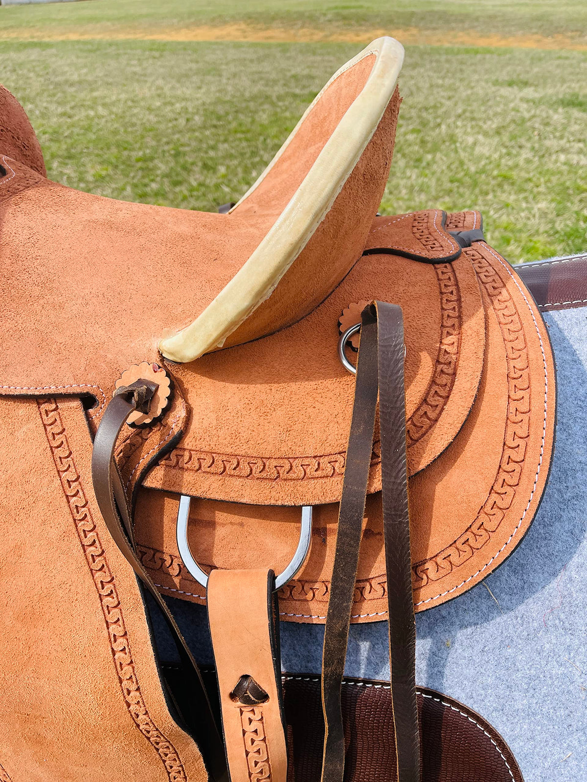 Genuine Leather Western Youth Saddle A86445