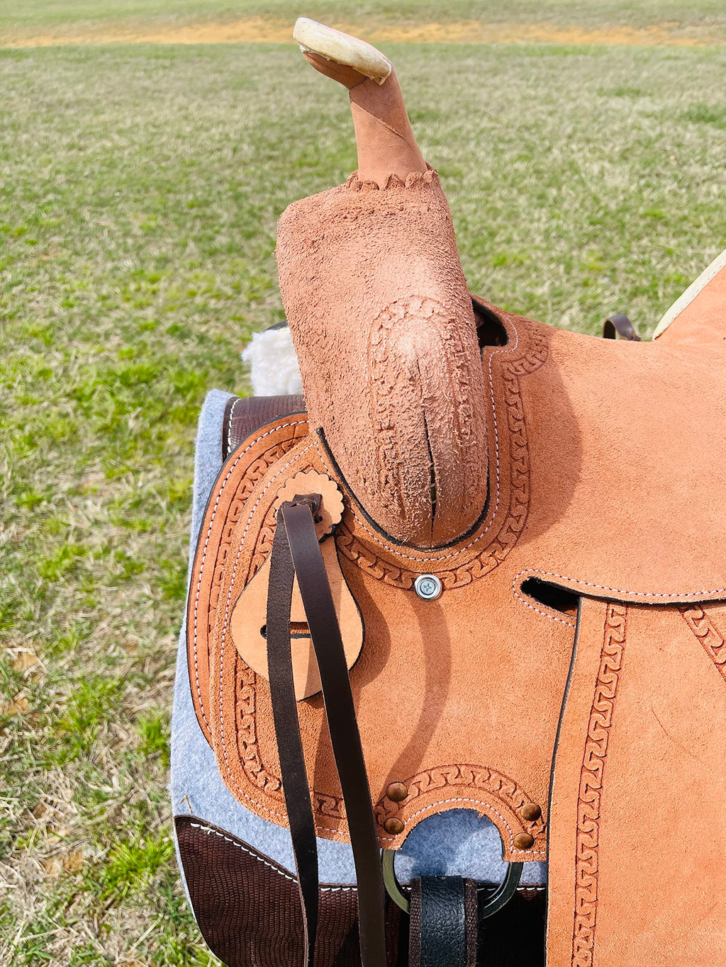Genuine Leather Western Youth Saddle A86445