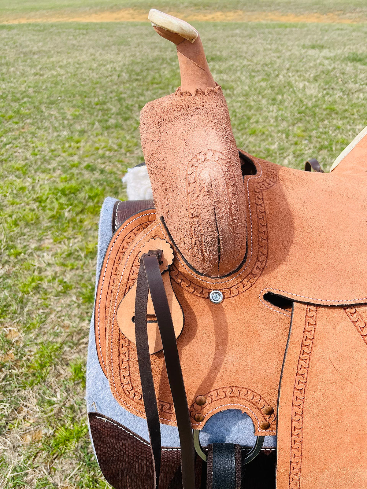 Genuine Leather Western Youth Saddle A86445