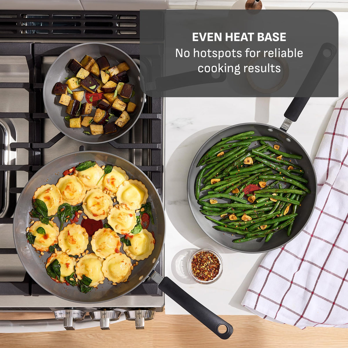 12-Piece Ceramic Nonstick Cookware Set T6484